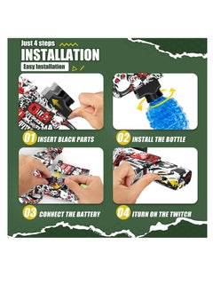 Generic Electric Gun Mini AK47 Blaster Gel Water with 1000 Eco-Friendly Crystal Balls  - Image 4
