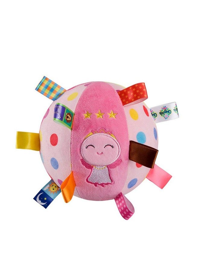 Letton Baby Soft Plush Sensory Toys - Built-in Bell Balls - Educational Stuffed Rattle for Baby Comfort - Colorful Tags - Cute Angle - Image 1