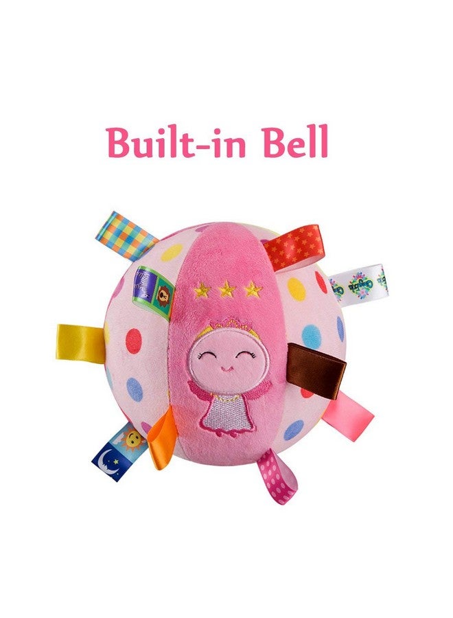 Letton Baby Soft Plush Sensory Toys - Built-in Bell Balls - Educational Stuffed Rattle for Baby Comfort - Colorful Tags - Cute Angle - Image 2