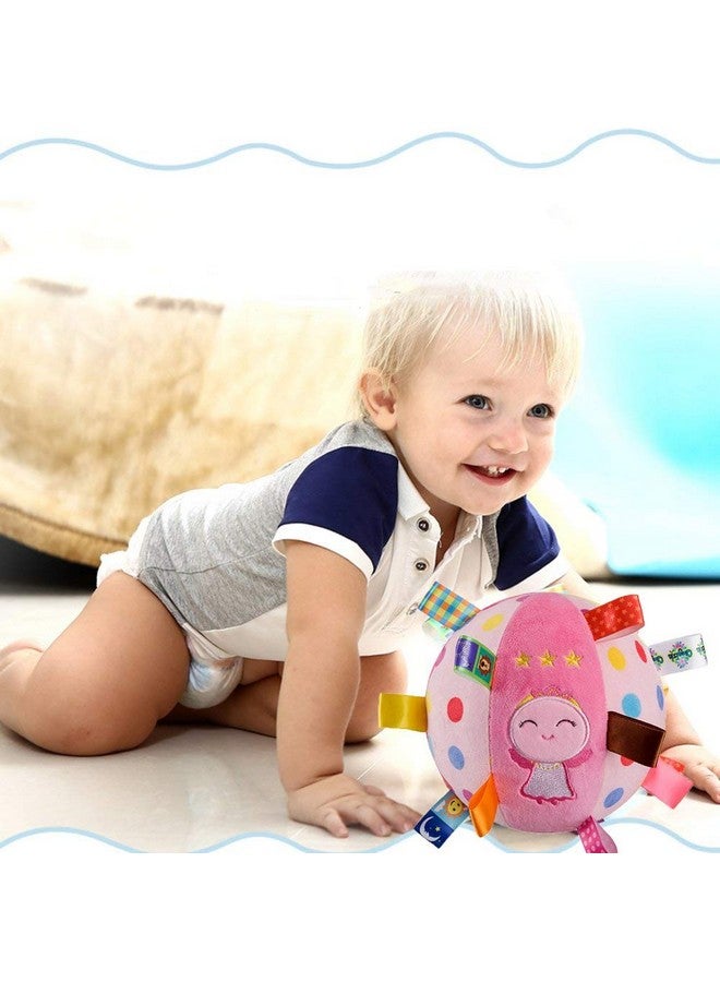 Letton Baby Soft Plush Sensory Toys - Built-in Bell Balls - Educational Stuffed Rattle for Baby Comfort - Colorful Tags - Cute Angle - Image 3