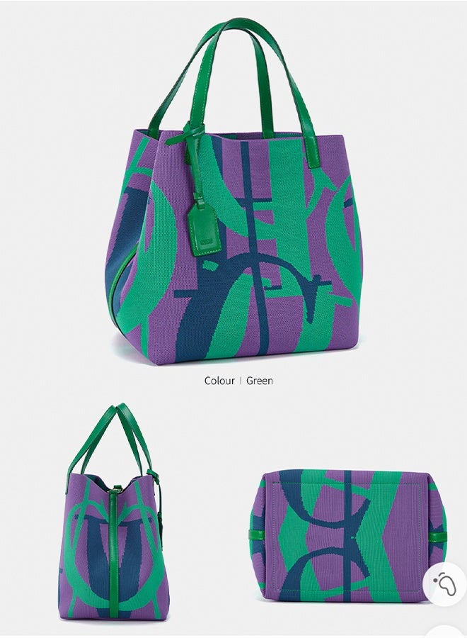 سي اتش سي اتش ​CHCH حقيبة توت نسائية كبيرة بتصميم الأحرف - لمستك الشخصية الأنيقة - Image 2