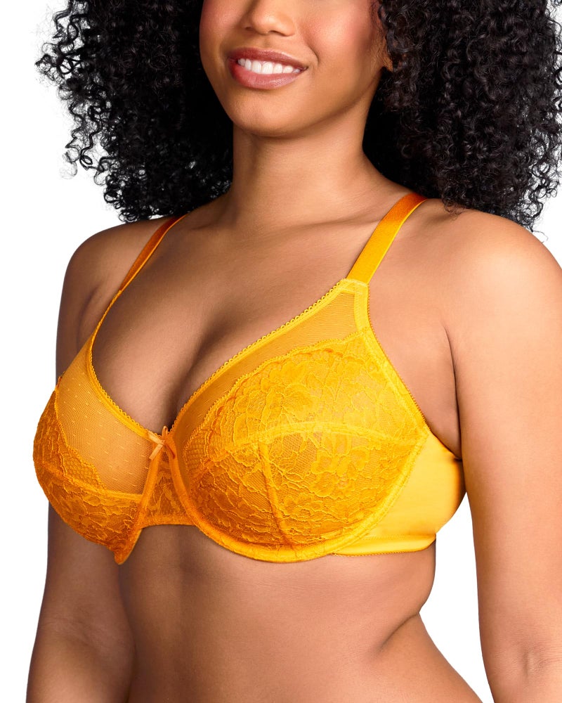 HSIA Minimizer Bras for Women Enchante Full Coverage Underwire Bras Plus Size Lifting Floral Lace Bra for Heavy Breast - Image 2