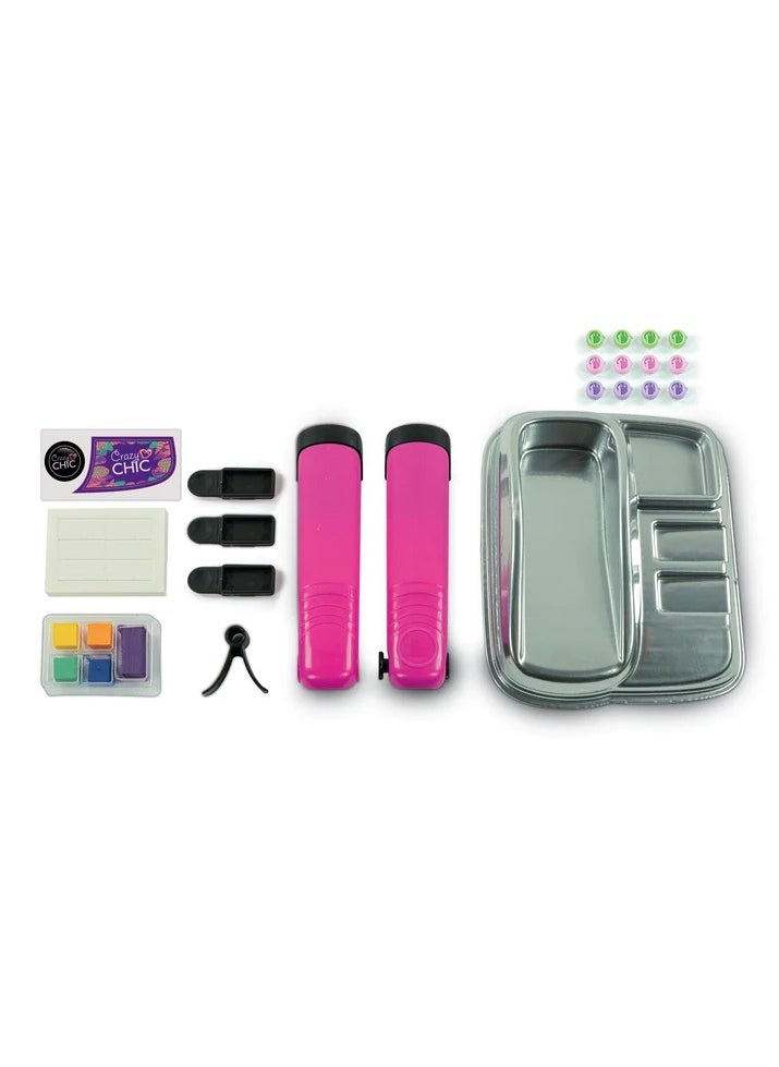 Clementoni Clementoni Crazy Chic Trendy Hairtsyles | Styling-Hair Kit |Temporary Hair Color | Do it Youself | Pretend Play | Arts & Crafts | Easy to Use | Develops Fine Motor Skills & Creativity | Colorful | Fashionable | Perfect Gift for Fashion Lovers!  - Image 3