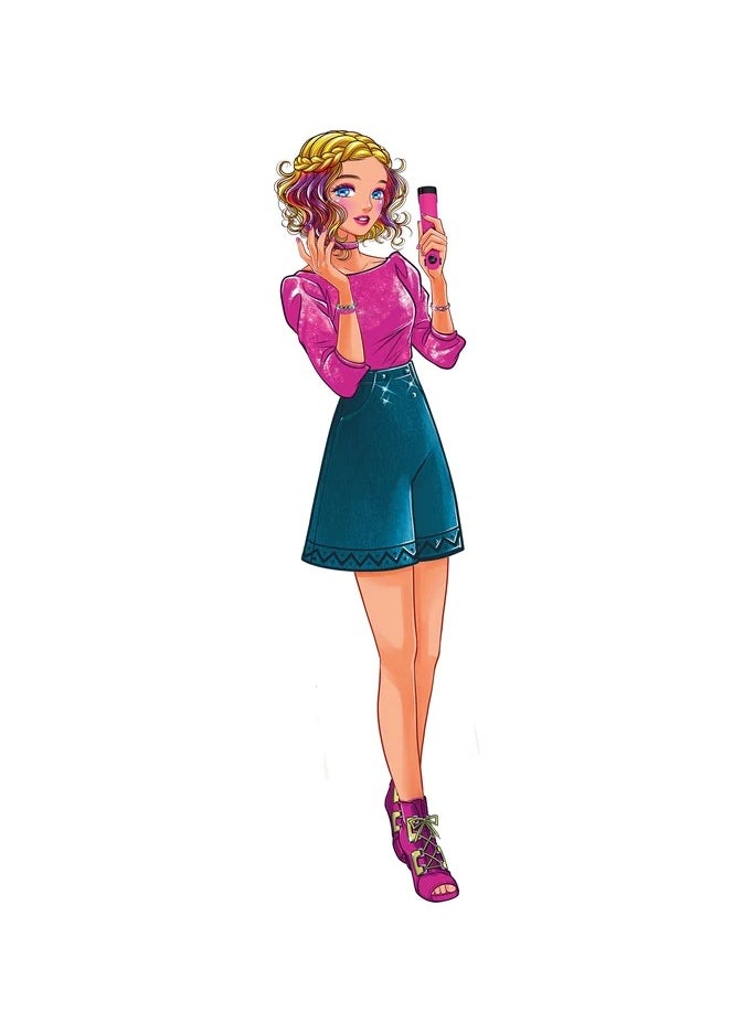 Clementoni Clementoni Crazy Chic Trendy Hairtsyles | Styling-Hair Kit |Temporary Hair Color | Do it Youself | Pretend Play | Arts & Crafts | Easy to Use | Develops Fine Motor Skills & Creativity | Colorful | Fashionable | Perfect Gift for Fashion Lovers!  - Image 5