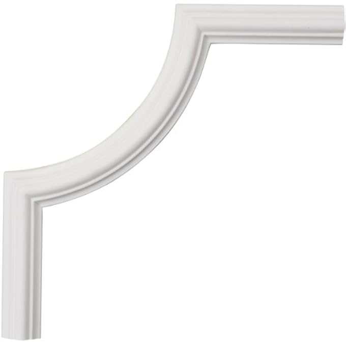 PML08X08CL-2 CLASSIC CORNER (MATCHES MOULDING PML00X00CL) PANEL MOULDING, 8"W X 8"H X 1/2"P, PRIMED - Image 1
