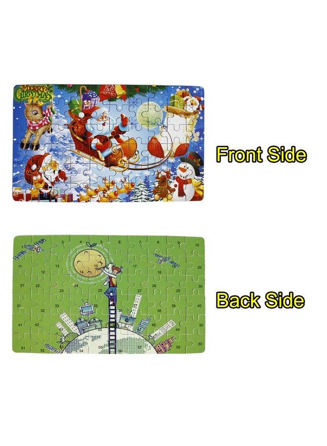 Goodplay 60 Piece Wooden Jigsaw Puzzle in an Box Merry Christmas Xmas Santa Claus Early Childhood Education Puzzle Wooden Cartoon Toys - Image 4