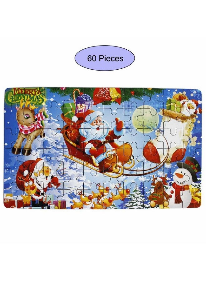 Goodplay 60 Piece Wooden Jigsaw Puzzle in an Box Merry Christmas Xmas Santa Claus Early Childhood Education Puzzle Wooden Cartoon Toys - Image 2