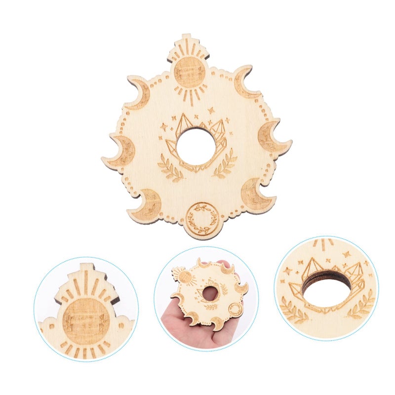 Wooden Display Stands For Crystal Spheres 6 Pcs With Decorative Base - Image 5