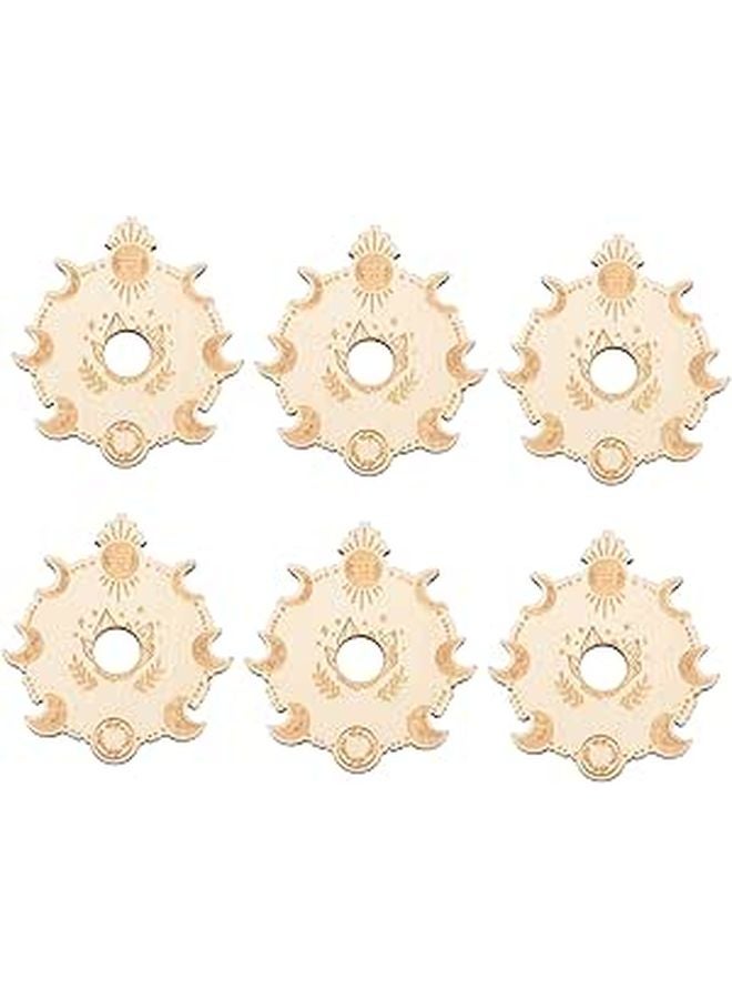 Wooden Display Stands For Crystal Spheres 6 Pcs With Decorative Base - Image 1