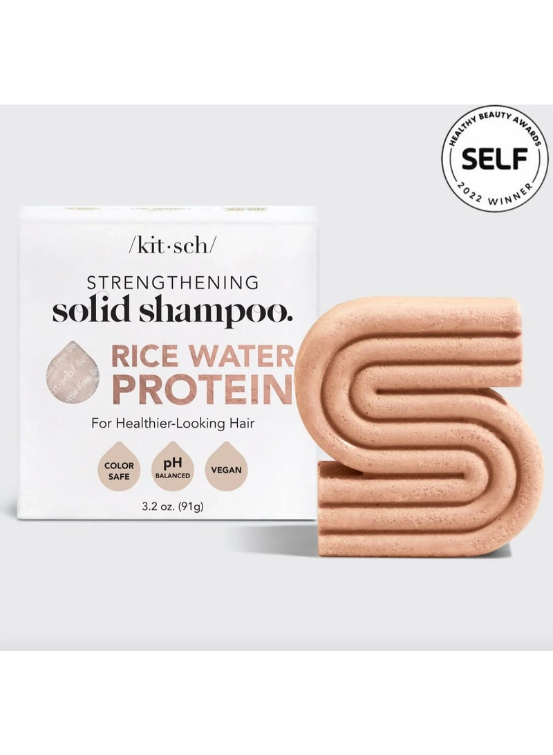 Kitsch Hair Growth | Rice Shampoo Bar for Strengthening | Helps Dry Hair | Made in US | All Natural | Moisturizing | Vegan Solid Shampoo Bar for Hair | Rice Water Shampoo Bar | Zero Waste, 3.2 oz - Image 1