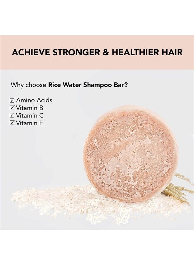 Kitsch Hair Growth | Rice Shampoo Bar for Strengthening | Helps Dry Hair | Made in US | All Natural | Moisturizing | Vegan Solid Shampoo Bar for Hair | Rice Water Shampoo Bar | Zero Waste, 3.2 oz - Image 3