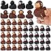 Guiqulai 50pcs Sasquatch Rubber Ducks for Jeep Funny Sasquatch Rubber Bath Toys Birthday Party Favors for Cruise Ships BlackBrown - Image 2