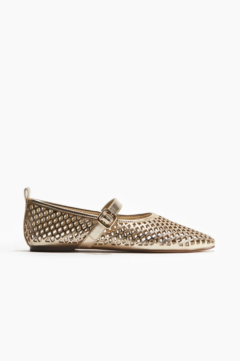 H&M Perforated Mary Jane ballet pumps