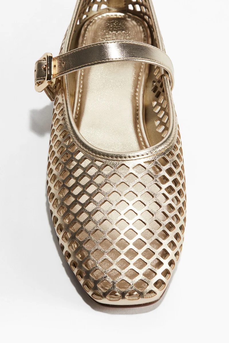 H&M Perforated Mary Jane ballet pumps