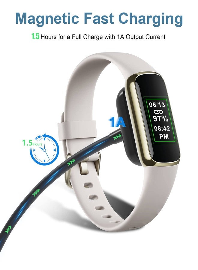 Bicmice 1M Replacement Fitbit Charge 5 & Luxe Charging Cable with Restart Button - Image 3
