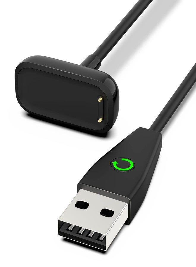 Bicmice 1M Replacement Fitbit Charge 5 & Luxe Charging Cable with Restart Button - Image 1