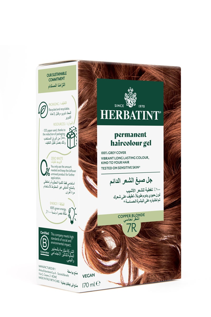 Herbatint Hair Color 7R Copper Blonde - Image 3