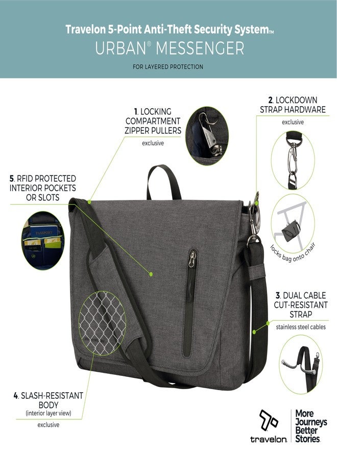 Travelon Anti Theft Urban Messenger Bag - Image 3