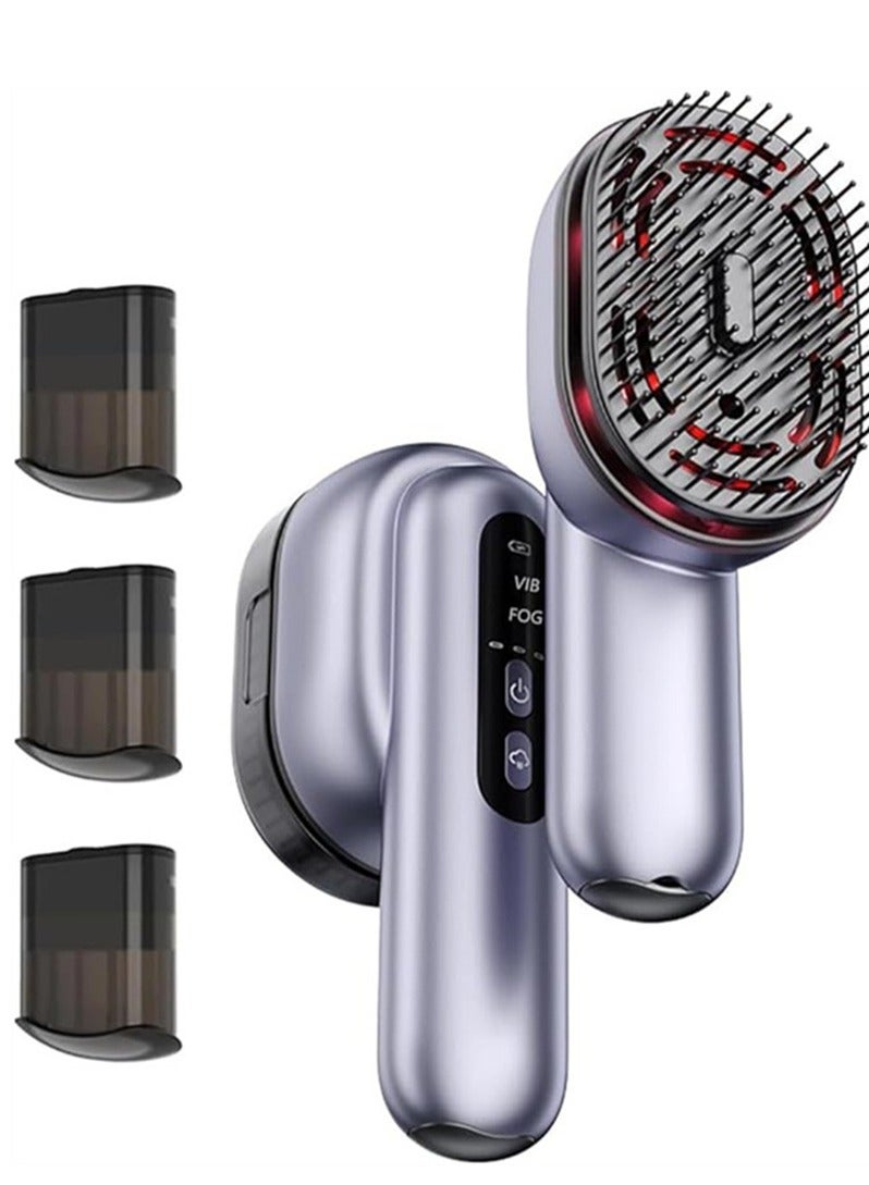 نسخة مطورة، مشط تدليك فروة الرأس الكهربائي المحمول، وظيفة ذرات الزيوت العطرية الفريدة، تدليك فروة الرأس مع تغذية الشعر، تدليك عميق، تخفيف ضغط الرأس، استرخاء العضلات - Image 1