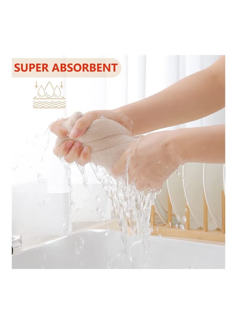 Ucanbe 100% Cotton Waffle Weave Kitchen Dish Cloths – 4 Pack Ultra Soft, Absorbent & Quick Drying Tea Towels for Kitchen Cleaning, 34x34 cm, Durable & Reusable - Image 4