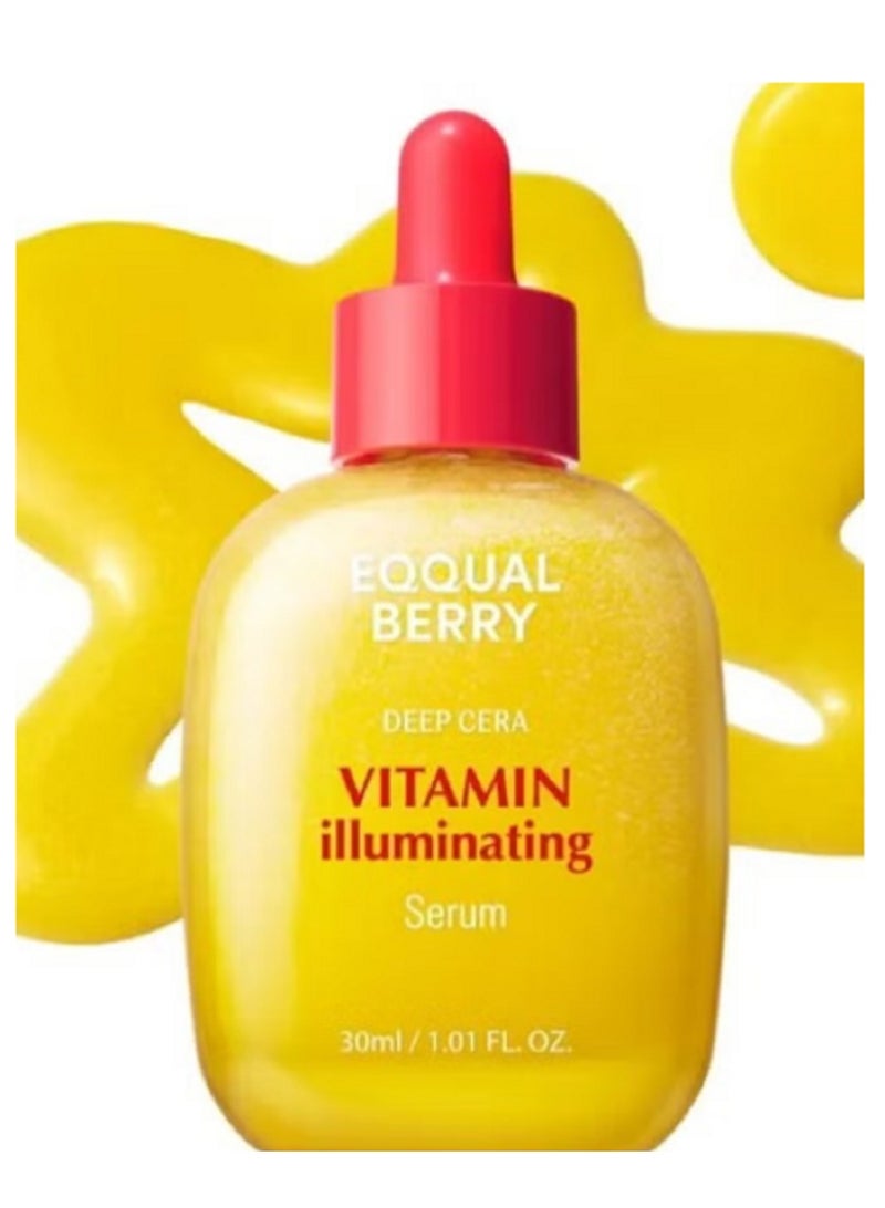 إيكوالبيري إيكوالبيري فيتامين مصل الإضاءة أيكوال بيري - مصل فيتامين سي الإضاءة مع نياسيناميد يقوي حاجز الجلد يهدرات باستخدام السيراميد وحمض الهيالورونيك ، 1.01 أوقية / 30 ملي