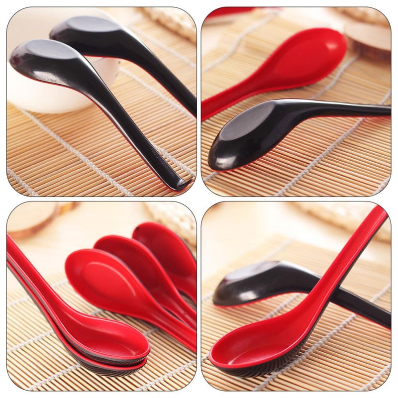 12 Pcs Colorful Long Handle Soup Spoons Set Non Stick Porridge Ladles Kitchen Utensils - Image 4