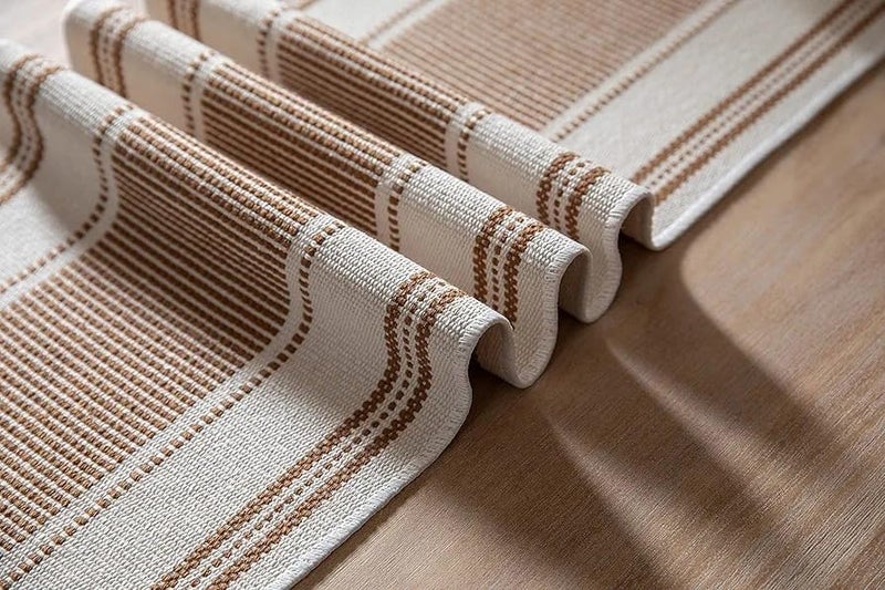 STONEMUNK Cotton Table Runner 13'' x 72'' Eco-Friendly Hand-Made Cotton Runner for Parties, Dining Table, Wedding, Boho Runner - (Coffee - New T.R(H) - Image 2