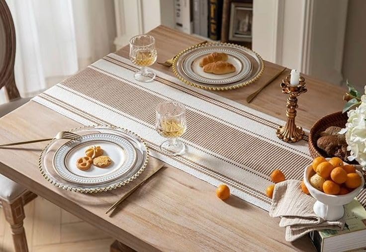 STONEMUNK Cotton Table Runner 13'' x 72'' Eco-Friendly Hand-Made Cotton Runner for Parties, Dining Table, Wedding, Boho Runner - (Coffee - New T.R(H) - Image 4