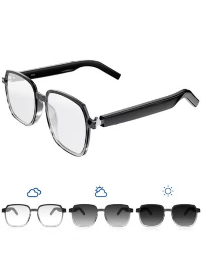 TIGER M10PRO-C Smart Bluetooth Glasses – Color-Changing Fashion Sunglasses with Magnetic Earphones, UV400 Anti-Blue Light Lenses, TR Frame, 6–7 Hours of Music & Hands-Free Calls – Stylish & Functional Eyewear for Daily Use - Image 1