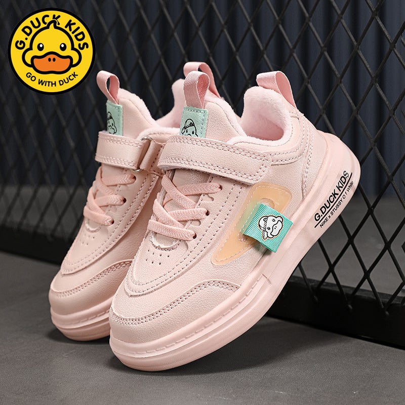 Men'S Shoes Cotton Shoes 24 Winter New Fleece-Lined Warm Cotton Children'S Shoes Hook And Loop Sneaker A Generation Of Hair - Image 4