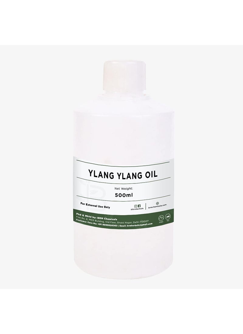 BRM HERBALS BRM Herbals Ylang Ylang Essential Oil  Therapeutic  Cosmetic Grade  500 Ml For Aromatherapy Diffuser Soap Making Cosmetic Making Lotions Creams Diy Personal Care For Face Hair Skin  Body  - Image 1