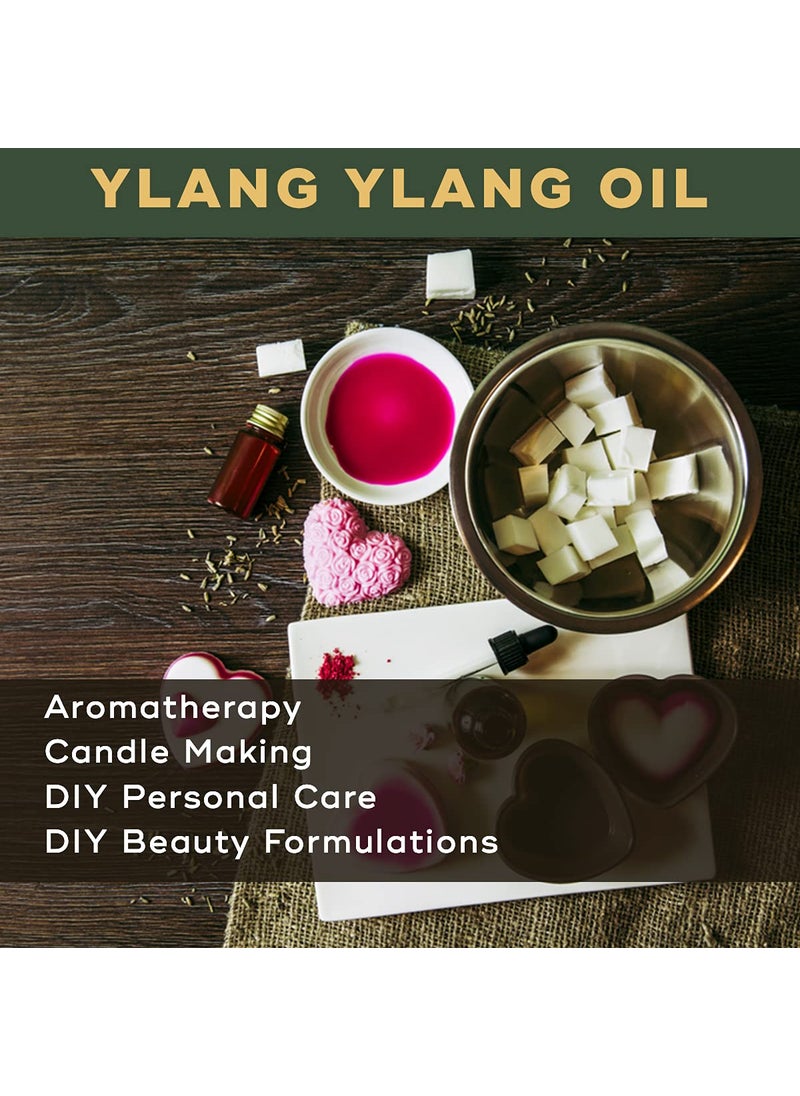 BRM HERBALS BRM Herbals Ylang Ylang Essential Oil  Therapeutic  Cosmetic Grade  500 Ml For Aromatherapy Diffuser Soap Making Cosmetic Making Lotions Creams Diy Personal Care For Face Hair Skin  Body  - Image 3