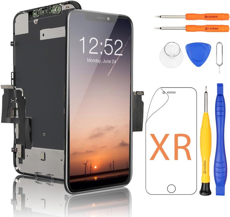 Yodoit for iPhone XR Screen Replacement 6.1 Inch LCD Display Touch Digitizer with Tool Kit, Compatible with Model A1984, A2105, A2106, A2107 - Image 1
