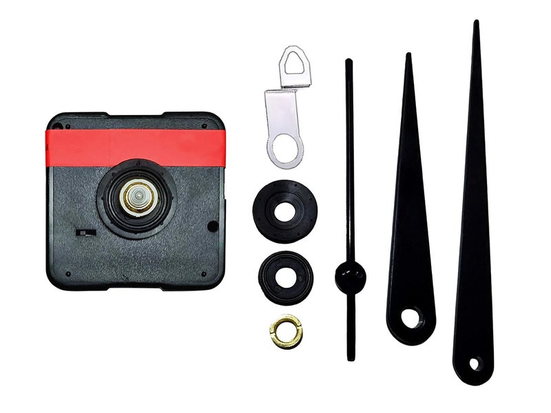 IIK Collection Analogue 18MM Long Spindle Quartz Movement Plastic Machine with Black Hands Kit for Wall Clock (IIK-MOV-PL-042) - Image 3
