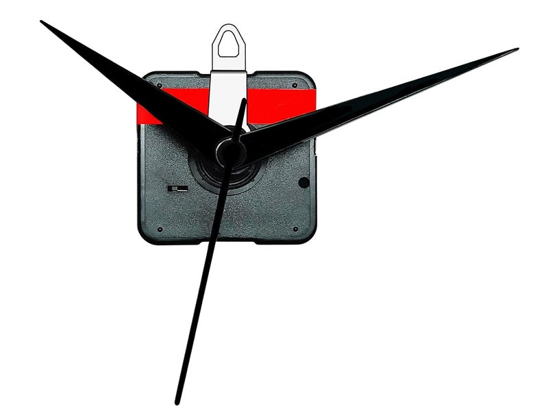IIK Collection Analogue 18MM Long Spindle Quartz Movement Plastic Machine with Black Hands Kit for Wall Clock (IIK-MOV-PL-042) - Image 1