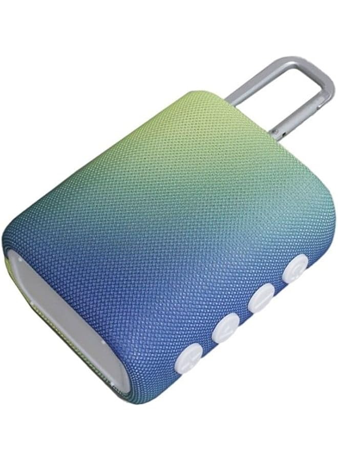 L'avvento Sp31L Waterproof Speaker Ipx7 5.5W 1500Mah Tws Voice Assistance Metal Carabiner Blue - Image 4