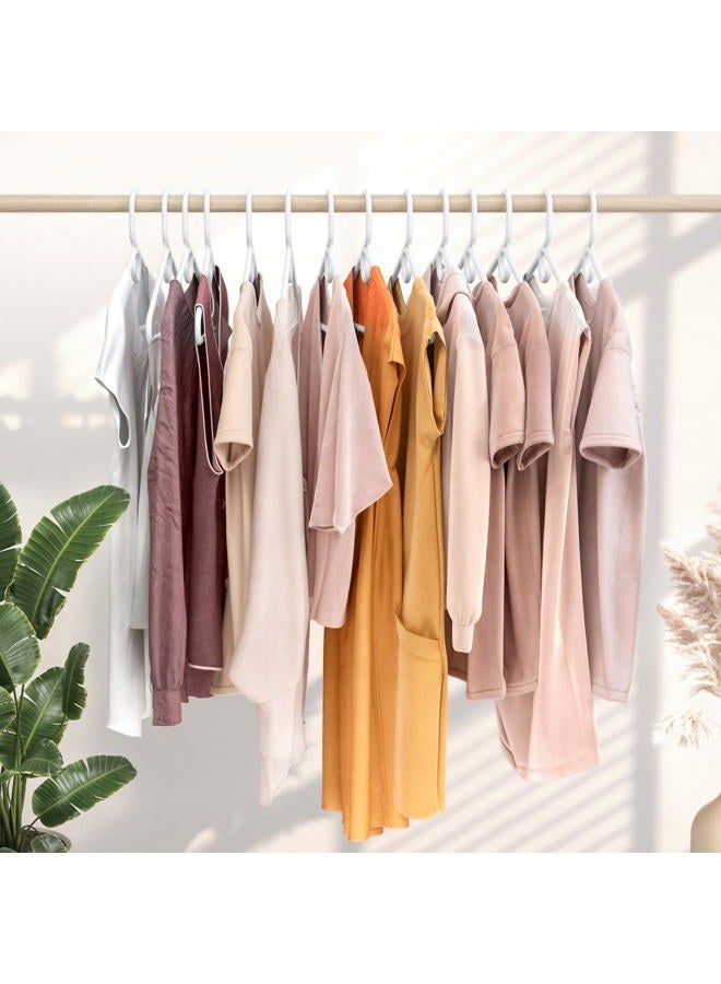 NEATERIZE Ultra Heavy Duty Plastic Clothes Hangers - White - Durable Coat, Suit and Clothes Hanger. Perchas De Ropa (38 Pack - White) - Image 3