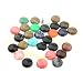 LE SKY cabochon Stone Beads Natural Stone Round Assorted Colors Loose Beads no Hole Handmade DIY for Jewelry Making 14mm Random 20 Pcs - Image 2
