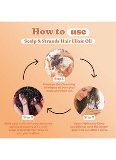 Fix My Curls Scalp & Strands Elixir Hair Oil; Repair; Heat Protect; S.O.T.C With Golden Seaweed Grapeseed Oil Green Tea Extract And Rice Bran Oil Suitable For All Hair Types (30Ml)  - Image 4