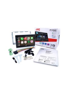 JVC JVC KW-M560BT Apple CarPlay Android Auto Multimedia Player w/ 6.8" Capacitive Touchscreen, Bluetooth Audio and Hands Free Calling, MP3 Player, Double DIN, 13-Band EQ, SiriusXM, AM/FM Car Radio  - Image 2