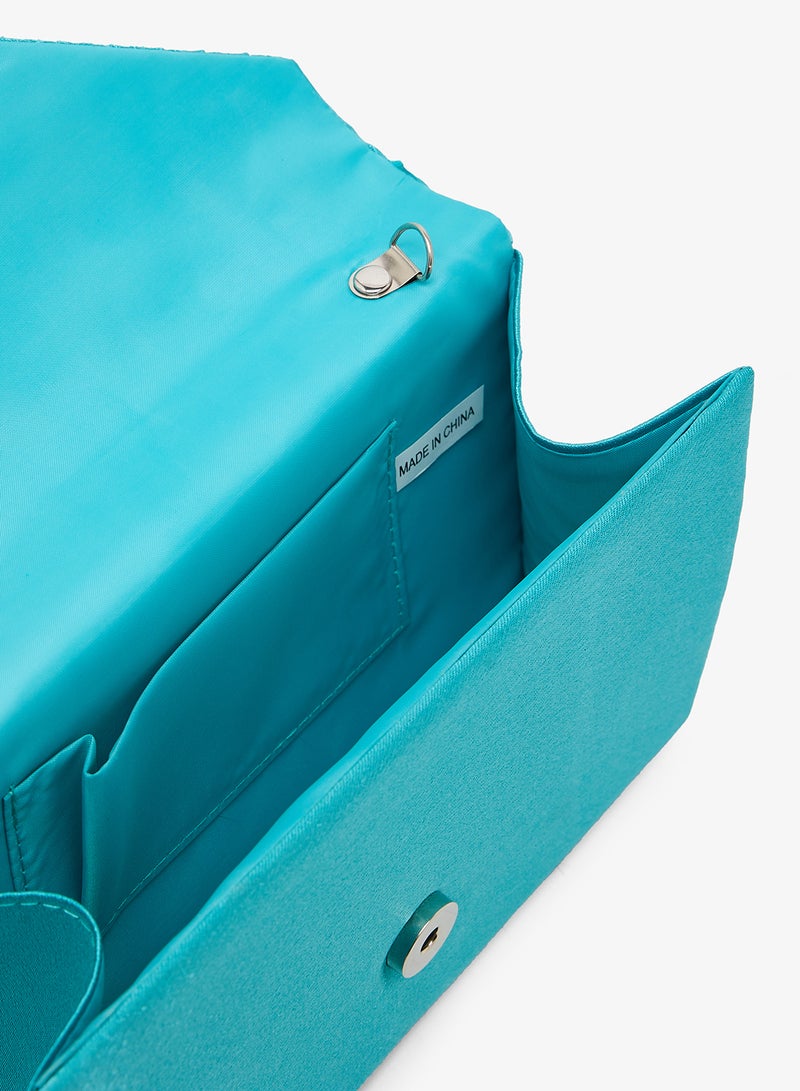 ELLA Pleated Embellished Clutch Bag - Image 4