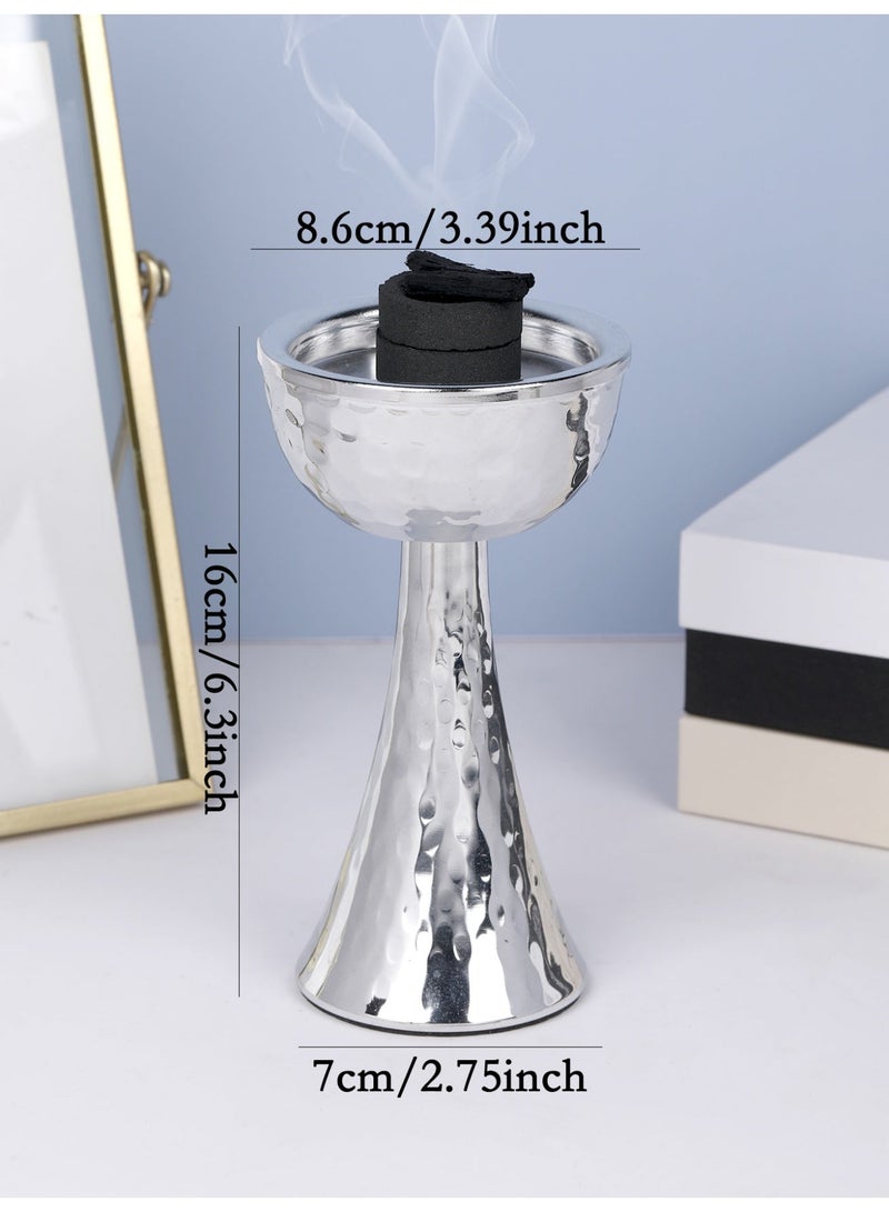 Metal Incense Burner/Bakhoor Burner/Incense Holder/Gold Aroma Diffuser, Simple Hammered Design, Electroplating Process, Exquisite Craftsmanship, Suitable For Home Decoration, Living Room, Bedroom/Best Friend Gift - Image 5
