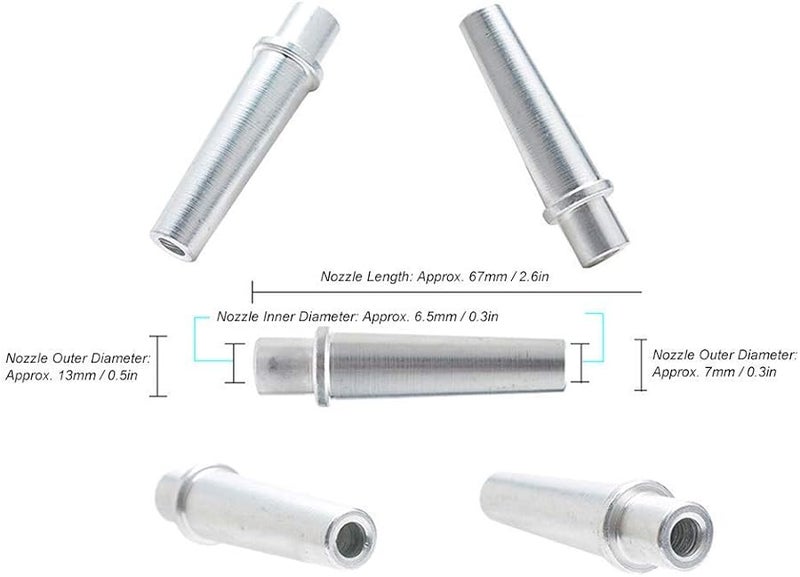 Pneumatic Sandblaster Gun Kit 90PSI Handheld Blasting Tool with 2 Nozzles 6 5mm Spray Hole - Image 4