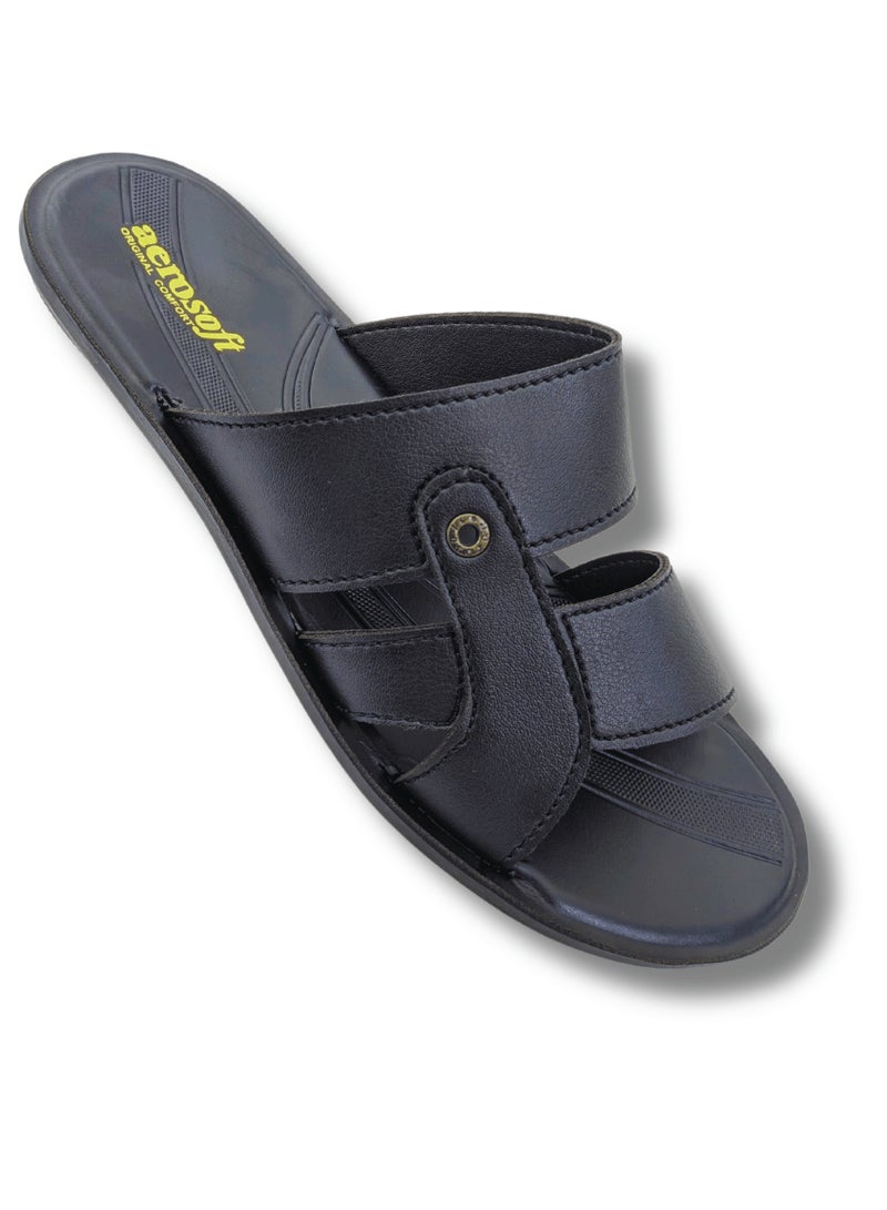 ايروسوفت شبشب رجالي من شركة إيروسوفت P4018 باللون الأسود - Image 1