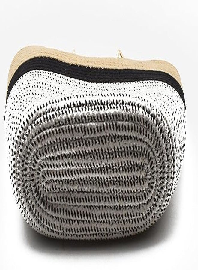 justhandmade Handwoven Jute Tote Bag for Women with Bamboo Handle | Stylish Eco-Friendly Shoulder Handbag | Large Capacity Shopping Beach Office Handbag for Ladies - Image 5