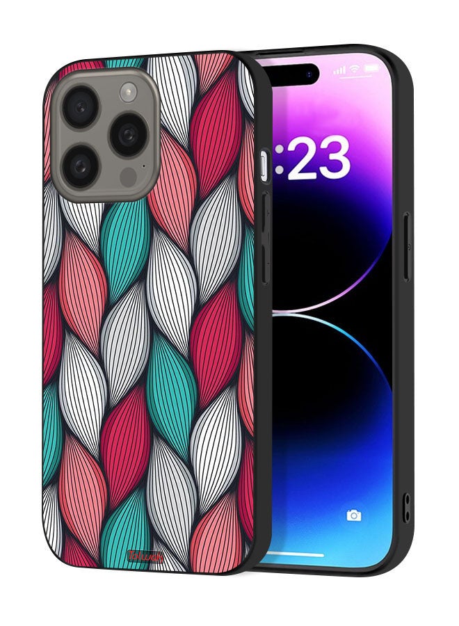 Tolwak Apple iPhone 15 Pro Protective Case Cover Feather Pattern - Image 1