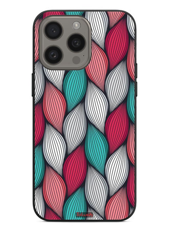 Tolwak Apple iPhone 15 Pro Protective Case Cover Feather Pattern - Image 2