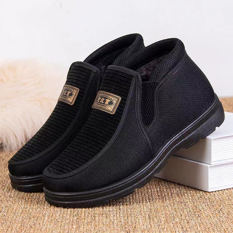 Winter Old Beijing Cotton Shoes Are Wear-Resistant, Comfortable, Fleece-Lined, Thickened, Warm, Non-Slip For Middle-Aged And Elderly People, Suitable For Dads And Grandfathers - Image 3