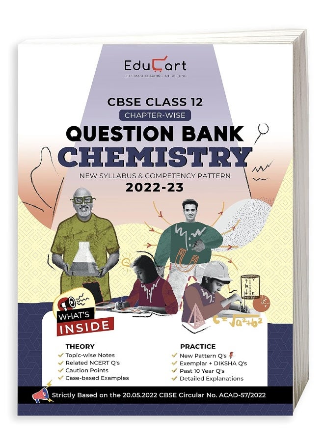 null - Educart CBSE Class 12 CHEMISTRY New Question Bank Book For 2022-23 (Includes Past Years, Latest Syllabus and Pattern 2023) - Image 1