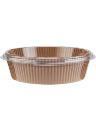 Hotpack Air Fryer Paper Brown Round Liners 20x4.5cm, 100-Pieces - view 2